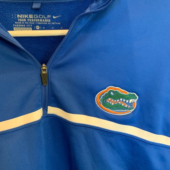 Nike Golf Tour Performance UF Florida Gators 1/4 Zip Jacket Blue Size M - Picture 16 of 16